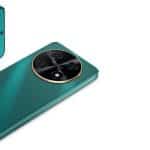 Huawei smartphone in green colour.