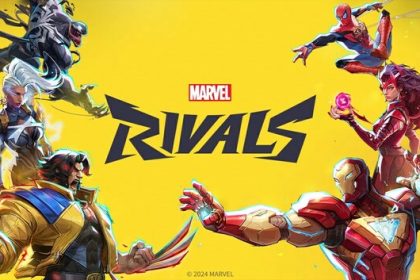 Marvel Rivals game cover featuring popular superheroes.