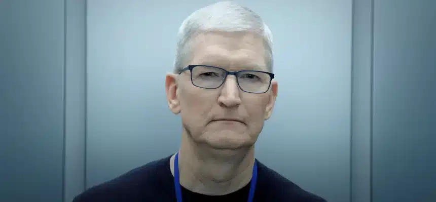 Tim Cook in a scene from 'Severance' promo.