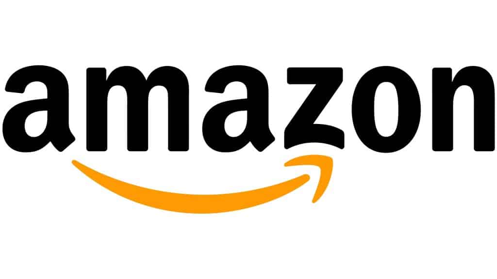 Amazon logo with a yellow arrow.