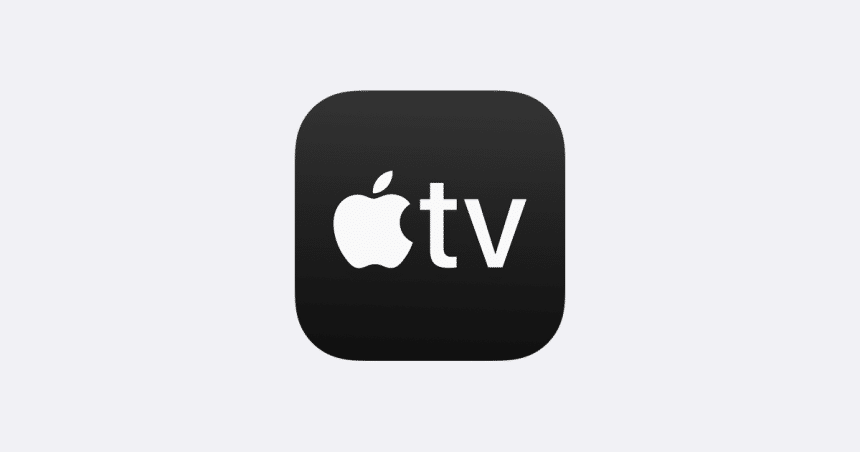 Apple TV+ logo on a white background.