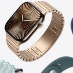 Various Apple Watch models with different bands