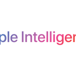 Apple Intelligence logo with a gradient colour design on a white background.