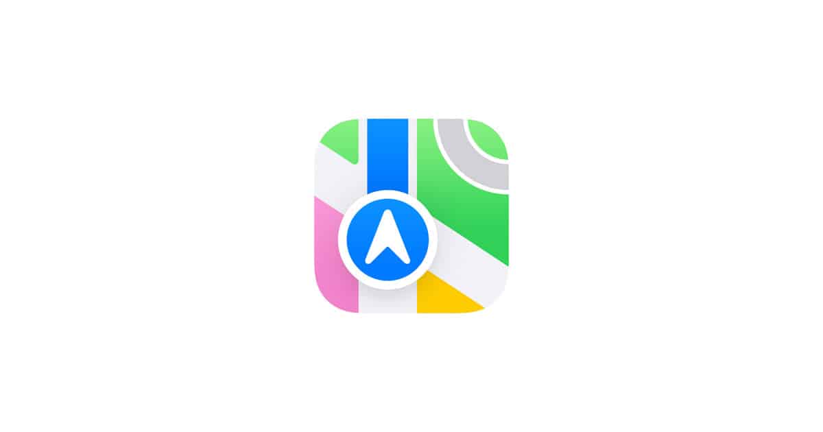 Apple Maps app icon on a white background.