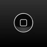 iPhone Home Button on a black background.