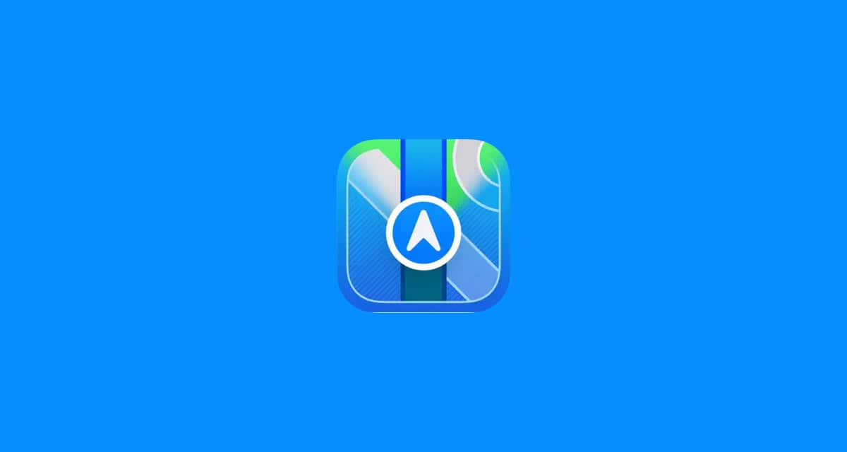 Apple Surveyor app icon on a blue background.