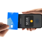 Tap to Pay on iPhone using a contactless card.