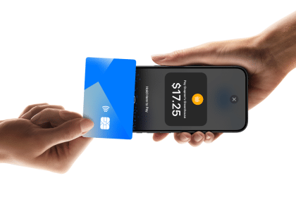 Tap to Pay on iPhone using a contactless card.