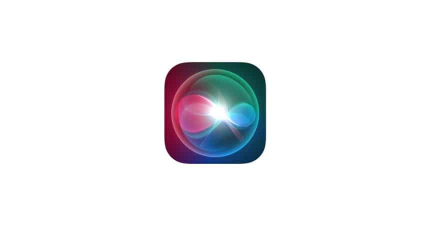 Siri app icon with a glowing, colourful design.